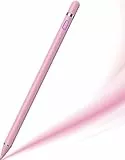 Stylus-Stift für Touchscreen – 1,5 mm Kupferspitze/Magnetkappe / 10H-Akku/Kein Bluetooth erforderlich/Kompatibel mit iPhone, iPad, Samsung Android-Smartphones und Tablets (Rosa)
