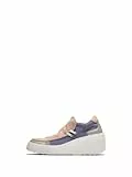 Fly London Damen DAVY667FLY Sneaker, Silver/Pale PINK/Violet, 40 EU