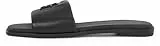 Tommy Hilfiger Damen Sandalen Logo Hardware Leather Mules, Schwarz (Black), 40