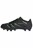 adidas Unisex Predator Club Firm Multi Ground Football Boots Fußballschuhe, Core Black/Carbon/Lucid Lemon, 44 2/3 EU