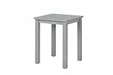 Inter Link - Beistelltisch Holz - Kleiner Tisch aus Kiefer Massivholz mit Natürlicher Maserung - FSC-Zertifiziert - Holztisch als Couchtisch, Sofatisch, Wohnzimmertisch - 45 x 45 x 55 cm - Grau
