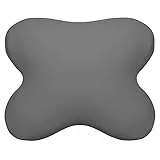 Edda Lux Bezug passend für Tempur All-Around Schlafkissen, 60/56 x 50/48 cm, formbeständiger Jersey Kissenbezug für Schmetterlingskissen, aus 100% Baumwolle, in Schiefer