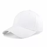 KELOYI Basecap Herren Cap Damen Sommer Basecap Herren Kappe Weiß Adjustable Baseball Cotton Outdoor Running Polo Frauen