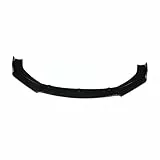 Frontstoßstangenlippe, 3-teiliges Frontstoßstangenlippen-Splitter-Kit, Schwarzglänzend,Universelles Frontspoiler-Körper-Kit iilu Front Spoiler, Pack of Car Front Bumper Lip Splitter Body Shovels
