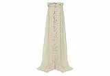 Jollein Betthimmel Vintage Ruffle Nougat - Höhe 155 cm - Baldachin Kinderzimmer Babybett - Beige