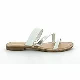 KICKERS Damen Etofe Flipflop, weiß, 42 EU