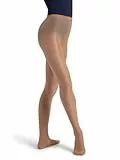 Capezio Damen Ultra Shimmery Footed Tights, Toast, XL EU