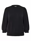 SELECTED FEMME Damen Slftenny 3/4 Sweat Top Noos, Schwarz, M