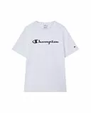Champion Herren Legacy Man-Big Logo T-Shirt, Weiß (Ww001), S