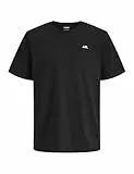 JJ Rebel Herren Jrebrebel Logo Tee Crew Neck Noos T-Shirt, Schwarz, XL EU