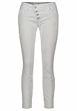 Buena Vista Damen Jeans Malibu 7/8 Stretch Twill Slim Fit Weiss (10), S