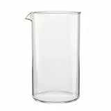 bonVIVO French Press Ersatzglas 1L für Kaffeebereiter - Ersatz Glaskanne für Kaffeepresse Kaffeezubereiter, Cold Brew Coffee Maker, Teebereiter - Weihnachtsgeschenke für Frauen & Männer