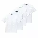 Schiesser Herren T-Shirts, Rundhals-Ausschnitt (DE/NL/SE/PL, Alphanumerisch, L, Regular, Regular, 4 x weiß)