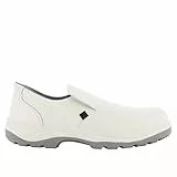 SAFETY JOGGER Stahlkappen Sicherheits S2 Clog 43 EU - X0500 - Professioneller Arbeitsschuh für Damen oder Herren im Leder, ohne Schnürsenkel, ideal für die Küchen- oder Lebensmittelindustrie, Weiß
