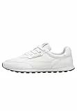 Candice Cooper Plume.-Sneakers aus Veloursleder und Stoff, weiß 40