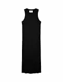 VERO MODA Damen VMLAVENDER SL Calf Dress VMA NOOS Kleid, Black, S