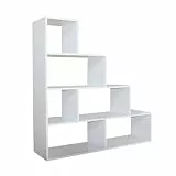 HTI living Bücherregal Thekla 11430 Stufenregal Raumteiler Weiß