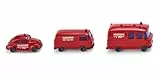 Wiking 093449 Feuerwehrfahrzeuge Maßstab 1:160 Rot-Schwarz Spur N