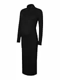 MAMA.LICIOUS Mllevy Ls Rollneck JRS Midi Dress Noos