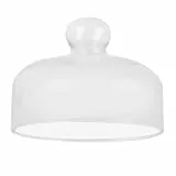 Yardwe Kuchenhaube Glas Abdeckhaube 16 Cm Durchmesser Kristallklarer Lebensmittelschutz Mit Rundem Griff Für Küche Zuhause Und Picknick
