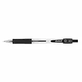 D.RECT 294 Kugelschreiber mit ergonomischer gummierte Griff für Büro und Haushalt Strichstärke 0,7mm Schwarz, 101321