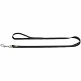 HUNTER Hundeführleine, Nylon, mit Handschlaufe, witterungsbeständig und pflegeleicht, 1.0 x 110 cm, schwarz