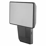 Osram ENDURA PRO Hocheffizienter Außenwand-Sensorstrahler mit weitem Ausstrahlungswinkel in innovativem optischen Design, 15W, Dunkelgrau, IP55-Schutz, für Parkplatz und Parks