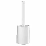 hansgrohe WallStoris - WC-Bürste und Behälter, Toilettenbürstenhalter, Badezimmer Zubehör ohne bohren, Bad Accessoires, Mattweiß, 27927700