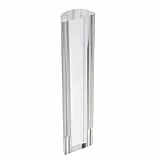 BESTonZON Transparentes Acryl Vergrößerungslineal 16cm, Verzerrungsfreie Leselupe mit Blauer Führungslinie für Kleingedrucktes, Praktische Lesehilfe und Messinstrument für Senioren Schüler Büro