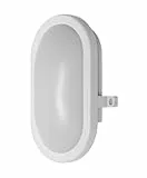 Osram LED Wandleuchte 11W Bulkhead, 4000K, 840 lm, IP54, IK06, stoßfest, weißes Polycarbonat-Gehäuse, Abstrahlwinkel 120°, für Keller und Garagen