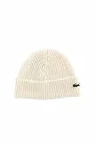 Lacoste Unisex Strickmütze Beanie Mütze (1 Stück), Mehl, Einheitsgre