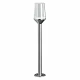 Ledvance LED Stehleuchte und Wegeleuchte für E27 Leuchtmittel, Design Leuchte in Kelchoptik für Außen, 80cm Höhe, Edelstahl, ENDURA CLASSIC CALICE 80CM E27, 4058075478015