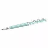 Swarovski Crystalline Kugelschreiber, Hellgrüner, Verchromter Stift mit Edlen Swarovski Kristallen
