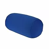Ejoyous Mikroperlen Pillow, Mikroperlenkissen für Reisen und Zuhause Rollbarer und werfbereiter Rückenpolster Wurfkissen Nackenstütze Micro Mini Kissen für erholsamen Schlaf Reisekissen (Blau)