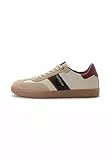 camel active Herren Low-Top Sneaker, Männer Halbschuhe,Wechselfußbett,schnürschuhe,Business,Freizeit,straßenschuhe,beige/blau,43 EU