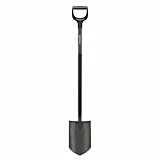 Fiskars Gärtnerspaten, Spitz, Spaten für harte, steinige Böden, Länge: 125 cm, Hochwertiger Borstahl, Grau/Schwarz, Ergonomic, 1070639