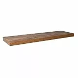 Velano - Bücherregal Wand - Wandregal 80x23,5 cm - Schweberegal - Hängeregal - Regalbrett - Verbranntes Holz - Küchenregal - Bücherregal Kinder - Deko Wohnzimmer - Gewürzregal