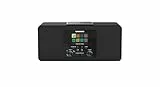 Grundig DTR 6100 2.1 DAB+ Web B All-In-One Internet- und Digitalradio, FM, 2.1 Radio mit Subwoofer, 28 W RMS, USB, Spotify Connect, Alarmfunktion, Einschlafautomatik, Farbdisplay, Schwarz