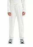 Armani Exchange Men's The Grid, Sustainable, Printed Logo Lettering Sweatpants Off White,XL