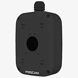 Foscam FAB28H- wasserdichte Anschlussdose/Montageplatte für Foscam Dome Überwachungskameras (Schwarz)