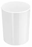 HAN Design-Papierkorb i-Line, eleganter Abfalleimer, hochglänzender und stylischer Mülleimer für das moderne Büro, 13 Liter Volumen, 18130-12, weiß