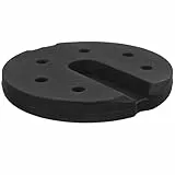 ULTECHNOVO Schwerer Runder Lampensockel aus Eisen für Tischlampenfuß mit Stabiler Metallbasis Stilvolles Design für Boden und Bürodekoration Robust und Langlebig