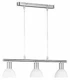 Reality Leuchten RL LIVE YOUR LIGHT E Pendelleuchte Nickel E14 opal, weiß R335110307