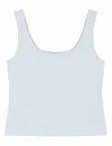Ärmellos, quadratischer Kragen