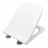 LAVITA LAGO, LAGO 3.0 Antibakterielle Duroplast WC-Sitz mit Absenkautomatik und Schnellverschluss | Passend für LAVITA LAGO Wand WC | Weiß