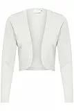 KAFFE Bolero Astrid Damen Bolero Astrid Elegant Jäckchen Langarm Cardigan Bolerojacke L, Chalk