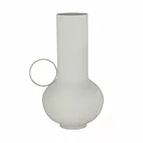 blomus Vase -LOHA- aus Metall | Dekovase in Farbe Moonbeam Beige | Größe M ⌀18 x 33H cm | Ideal für Trocken- oder Plastikbumen