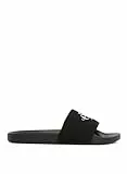 Calvin Klein Damen Badeschuhe Slide Monogram mit Logo, Schwarz (Black), 39