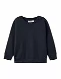 NAME IT Mädchen Nmfvima Ls Sweat Bru Noos, Dark Sapphire, 122-128