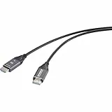 Speaka Professional HDMI/Glasfaser Anschlusskabel HDMI-A Stecker, HDMI-A Stecker 50 m Schwarz SP-12842676 8K UHD, AOC